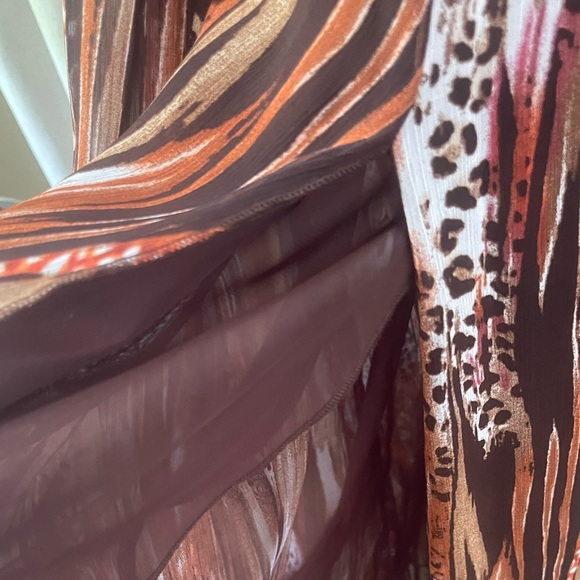 NEW A'Reve Gold Pleated Ruched Maxi Dress - Picture 5 of 14